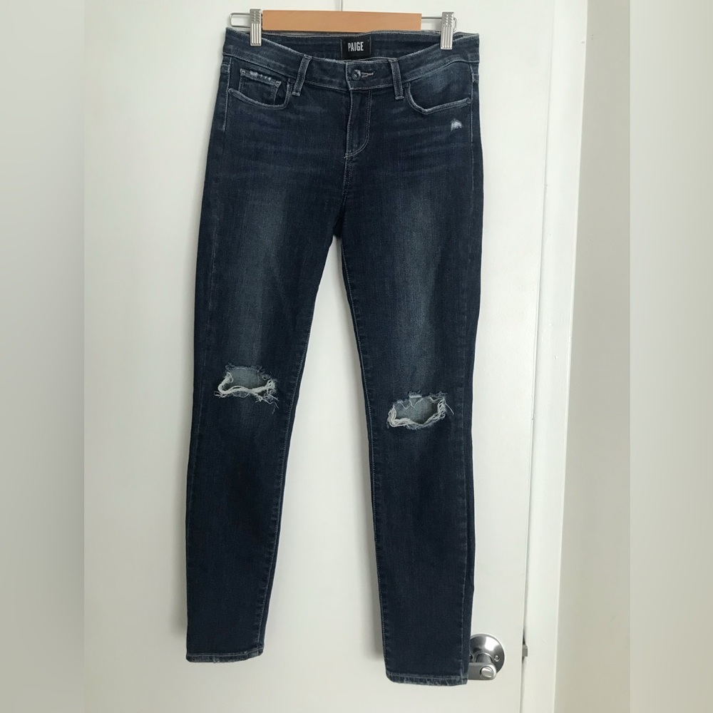 PAIGE Ripped knee Jeans